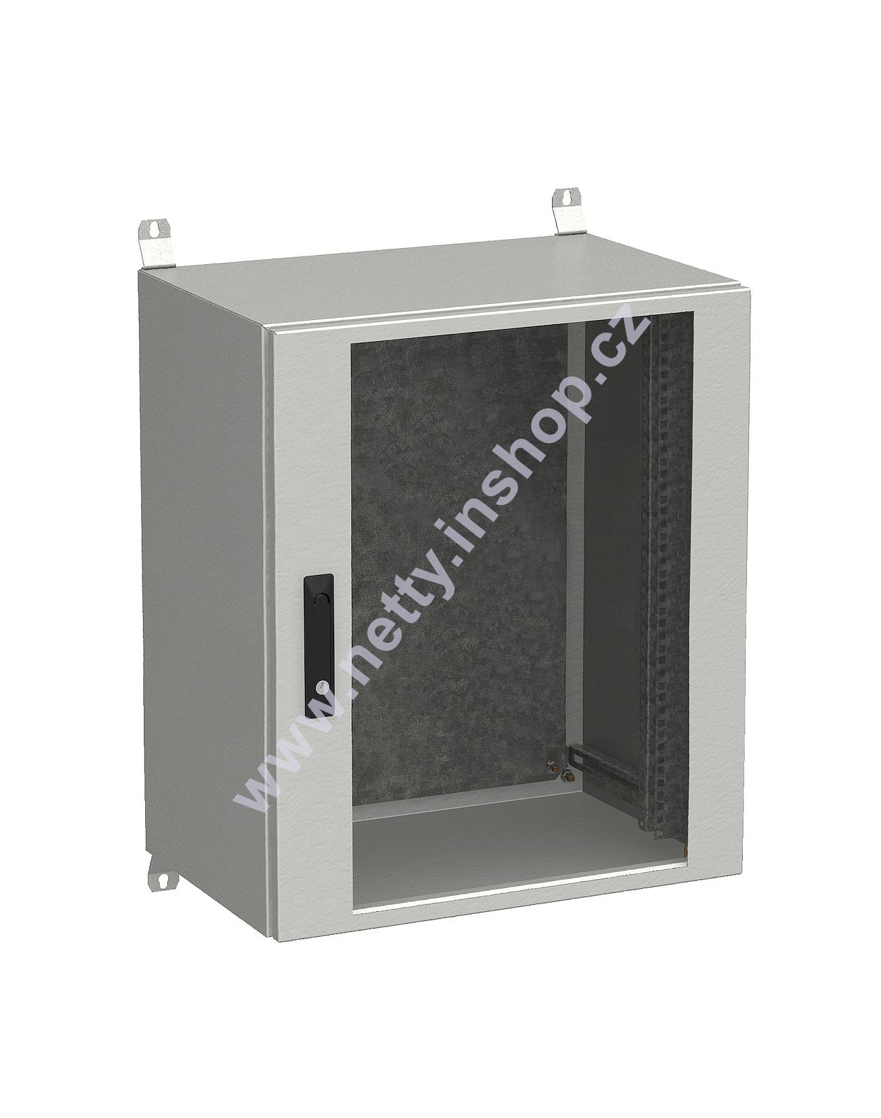 Rozvadeč nástěnný venkovní LC-20 15U 600x300 prosklené dveře 3 bodový zámek