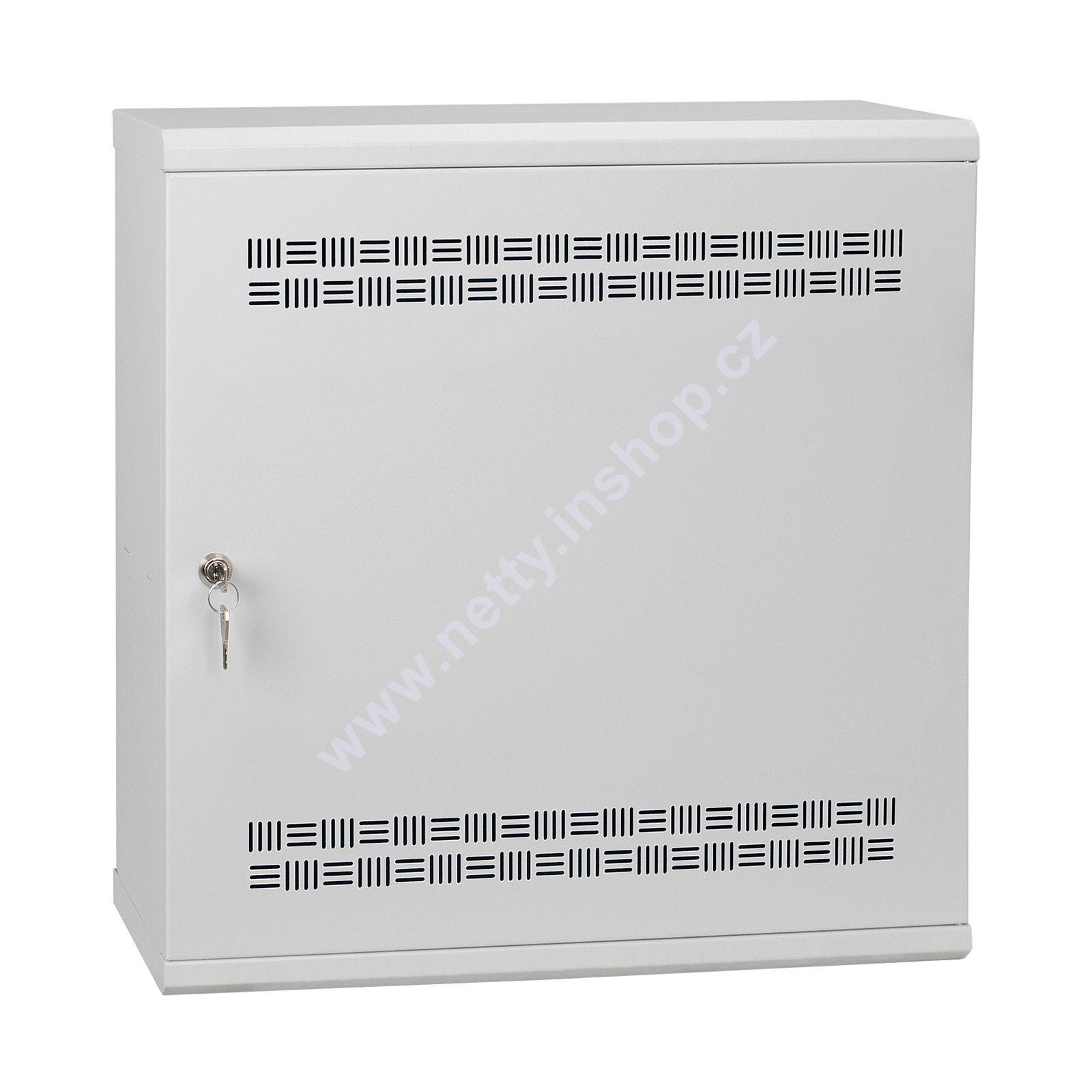 Rozváděč Solarix LC-18 LITE, horiz. 3U, vert. 4U, 540×540×180 mm, šedá RAL 7035