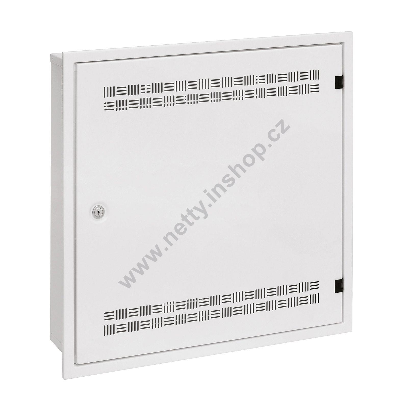 Rozváděč SOHO LC-18, lišty 2U, 4U a 11U, 550×550×150, bílá RAL 9003, s vlast. rámem
