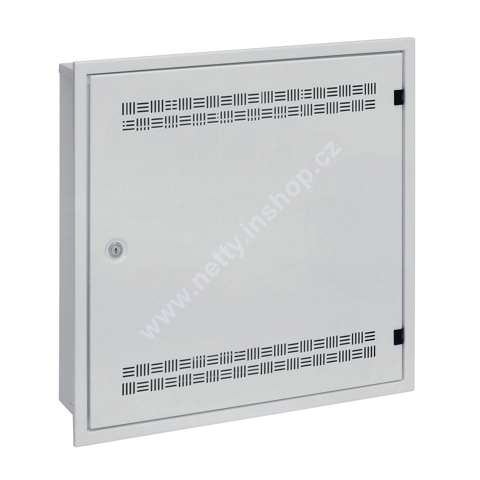 Rozváděč SOHO LC-18 do zdi, lišty 2U, 4U a 11U, 550×550, šedá RAL 7035, s vlast. rámem