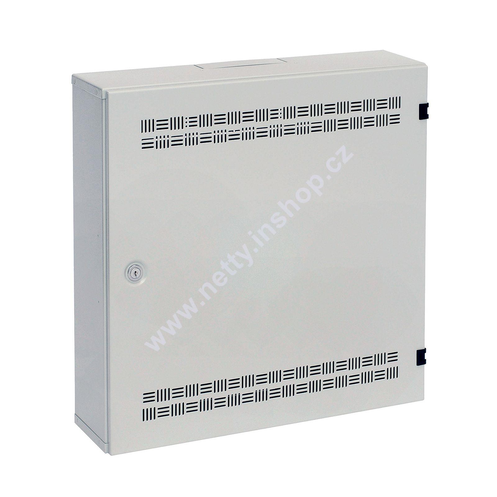 Rozvaděč SOHO LC-18; lišty 2U, 4U a 11U; 550×550×150, barva šedá RAL 7035