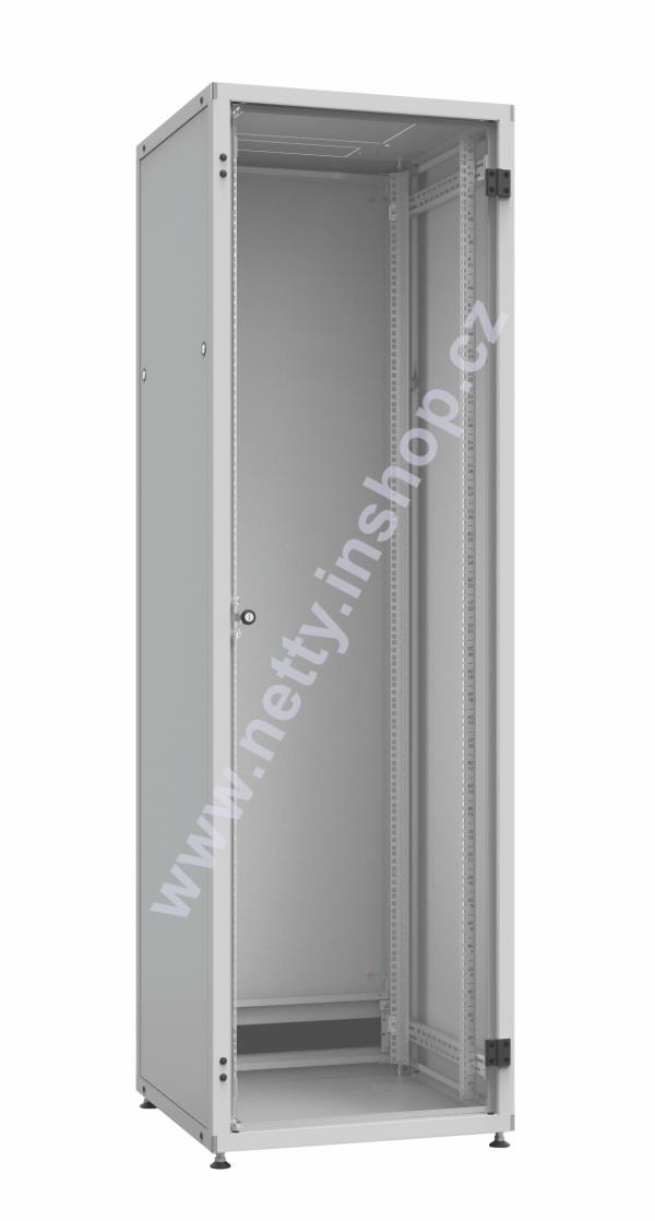 Rozvaděč LC-50 42U, 600x1000, RAL 7035, skleněné dveře, rozebíratelný