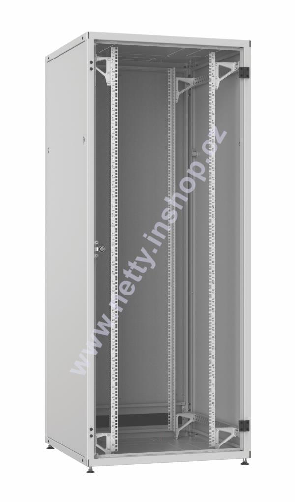 Rozvaděč LC-50 24U, 800x800, RAL 7035, skleněné dveře, rozebíratelný