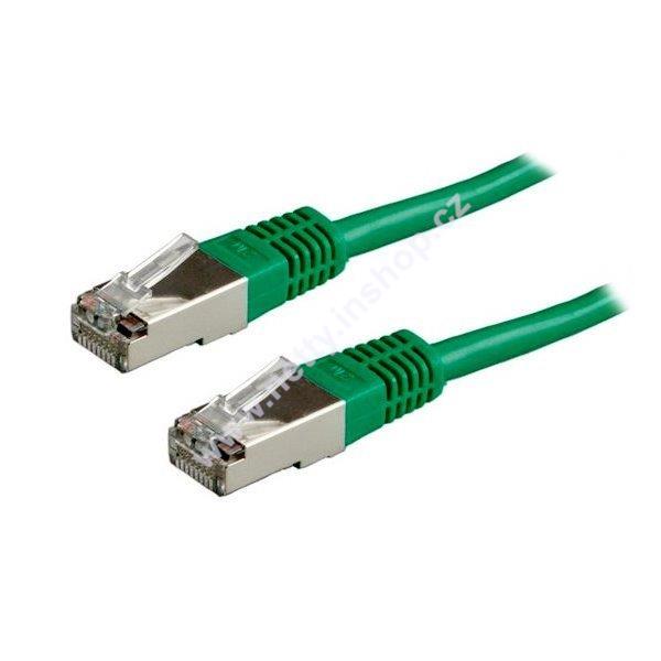 Patch kabel CAT5E SFTP PVC 10 m zelený non snag-proof