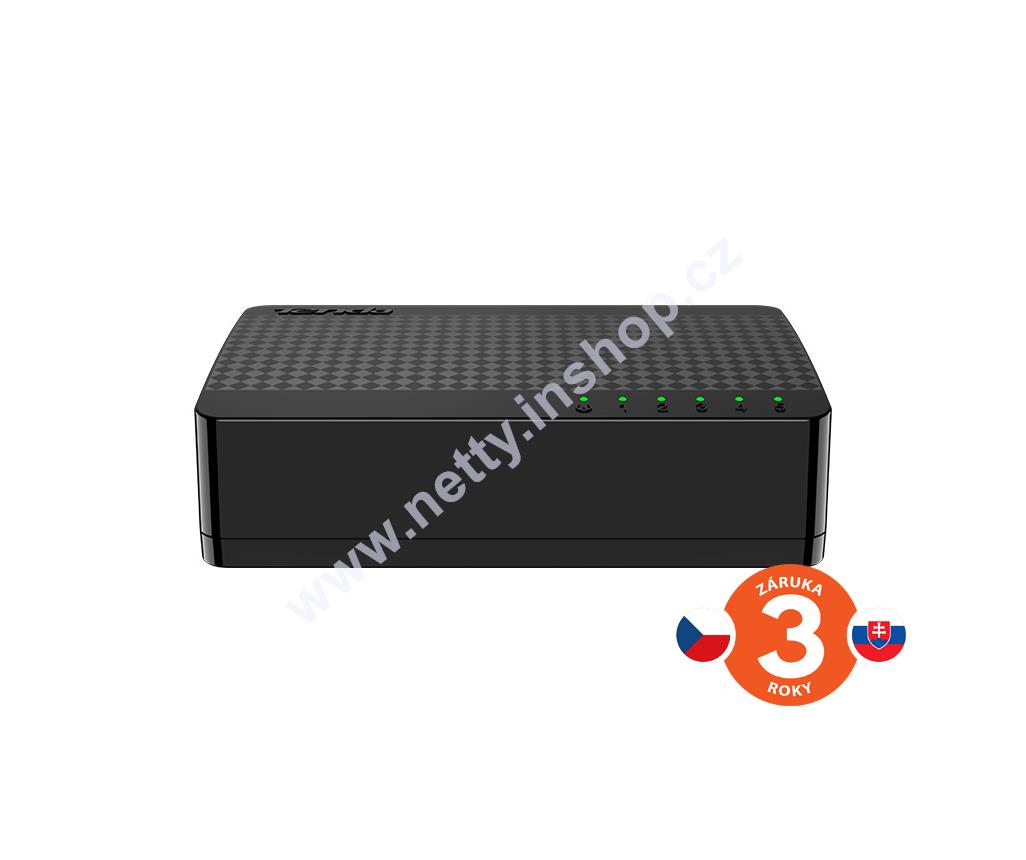 Tenda SG105M, 5 portů, Gigabit Ethernet Switch, 10/100/1000Mbps, plast, desktop