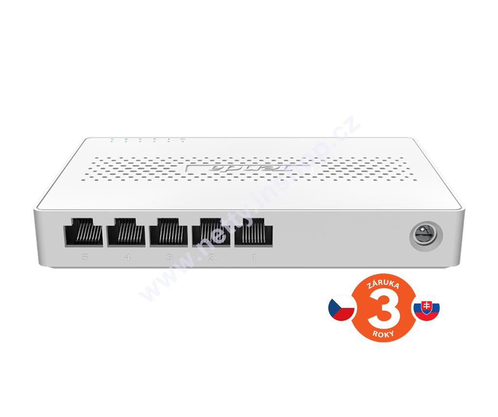 Tenda SM105: 5 portů Multi-Gigabit 2.5G Ethernet Switch, 100/1000/2500 Mbps, Desktop