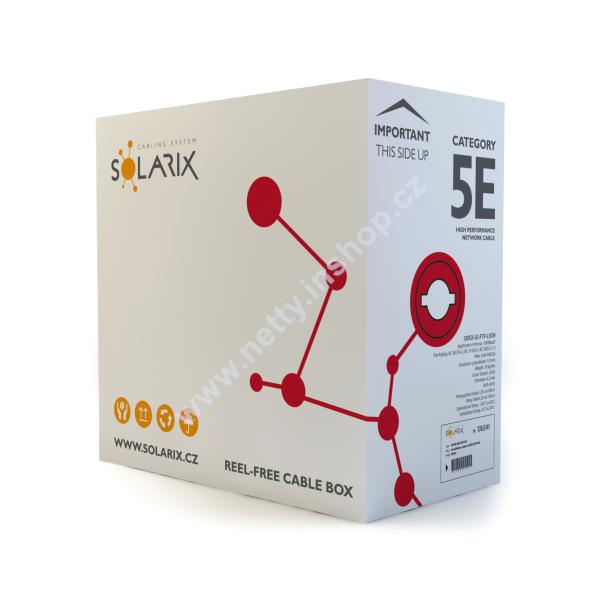 Instalační kabel Solarix CAT5E FTP LSOH Dca 305m/box