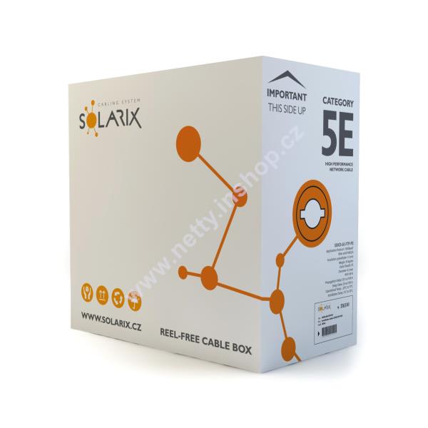 Venkovní instalační kabel Solarix CAT5E FTP PE Fca 305m/box