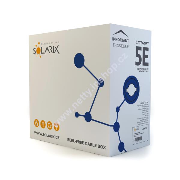 Instalační kabel Solarix CAT5E FTP PVC Eca 305m/box