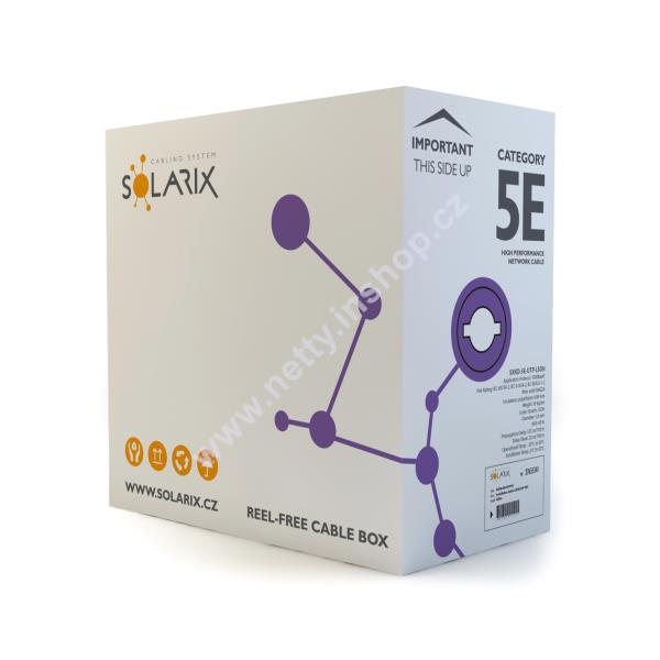 Instalační kabel Solarix CAT5E UTP LSOH Dca s1 d2 a1 305m/box