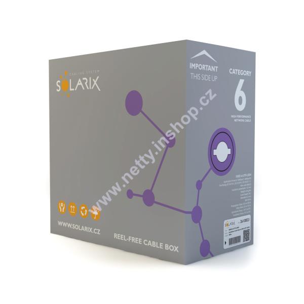 Instalační kabel Solarix CAT6 UTP LSOH Dca s2 d2 a1 305m/box