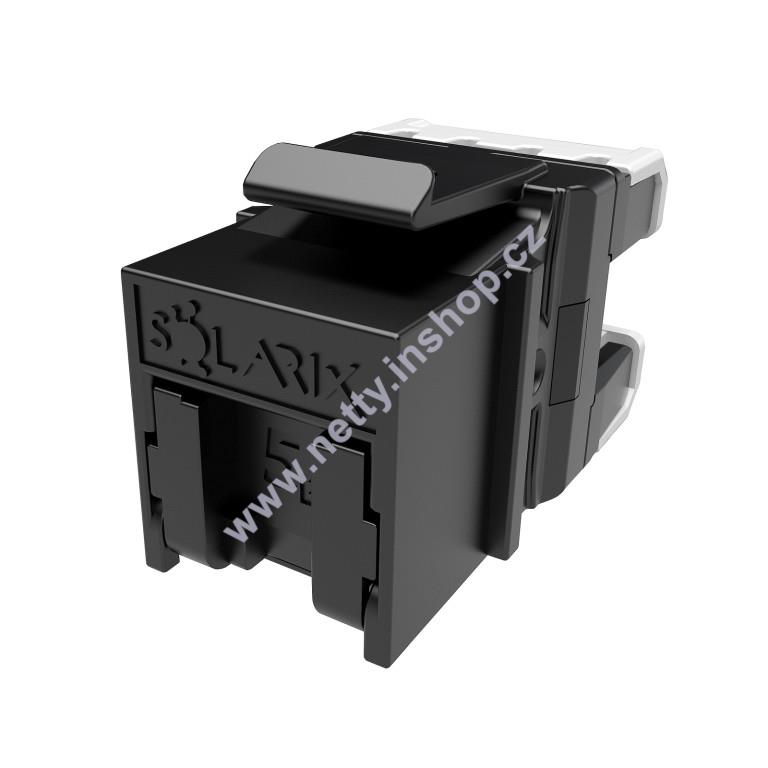 Keystone SOLARIX CAT5E UTP RJ45 černý pro kleště SXKJ-NA-BU