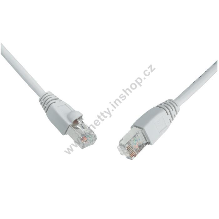 Patch kabel CAT5E SFTP PVC 20m šedý snag-proof