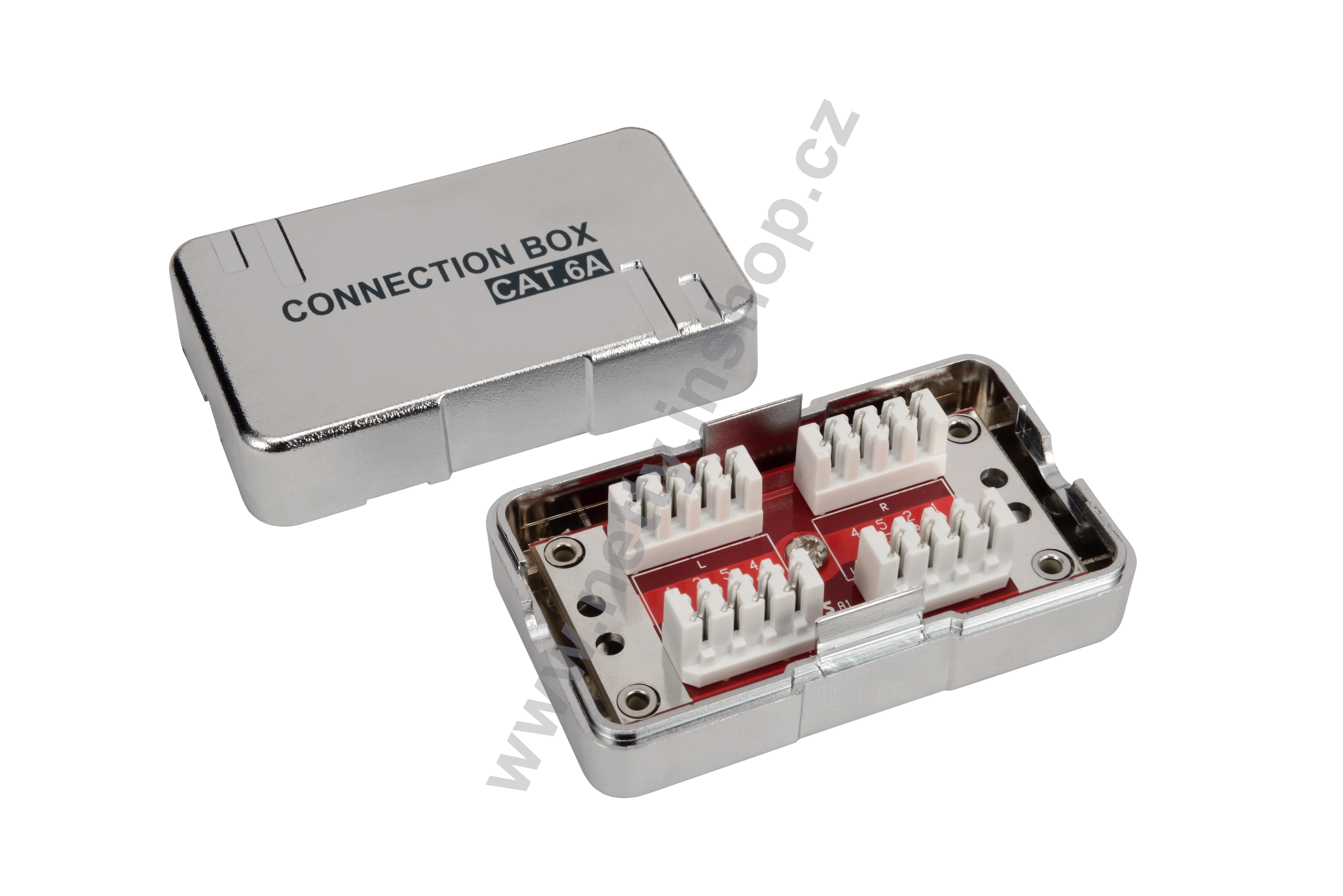 Spojovací box CAT6A STP 8p8c LSA+/Krone