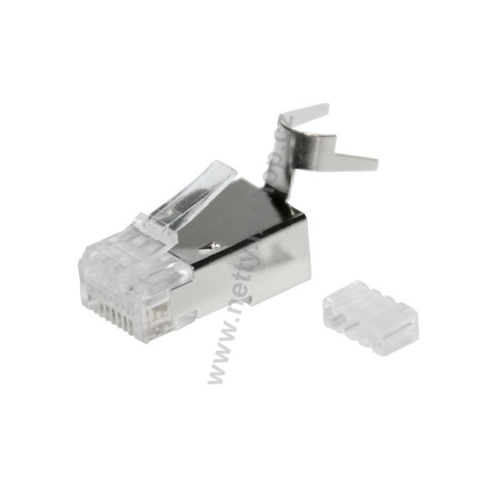 Konektor RJ45 CAT6A STP 8p8c stíněný skládaný na drát