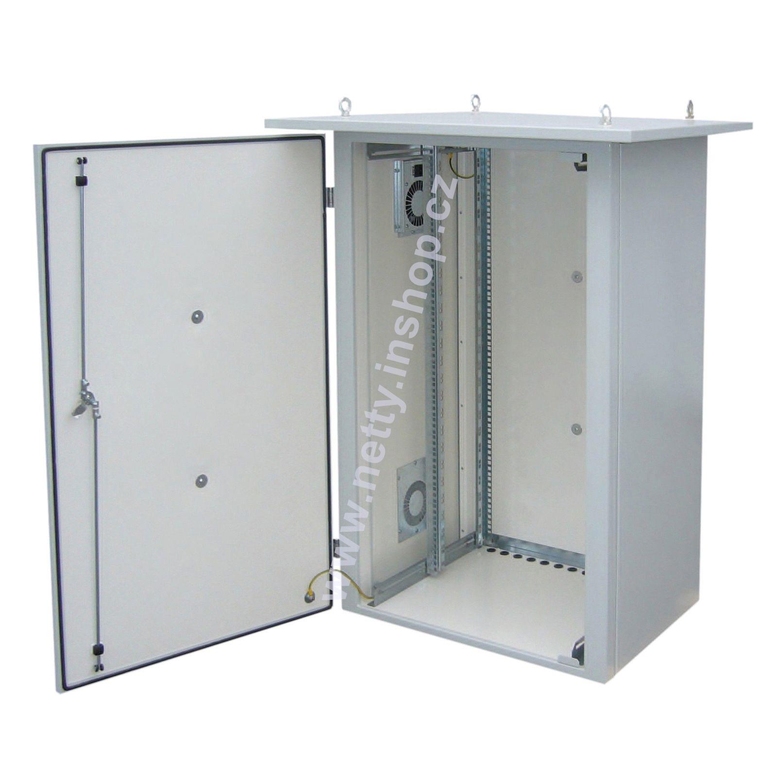 Rozvaděč termoizolovaný LC-07+, 24U 700×600, šedá RAL 7035, vent. j. vlevo