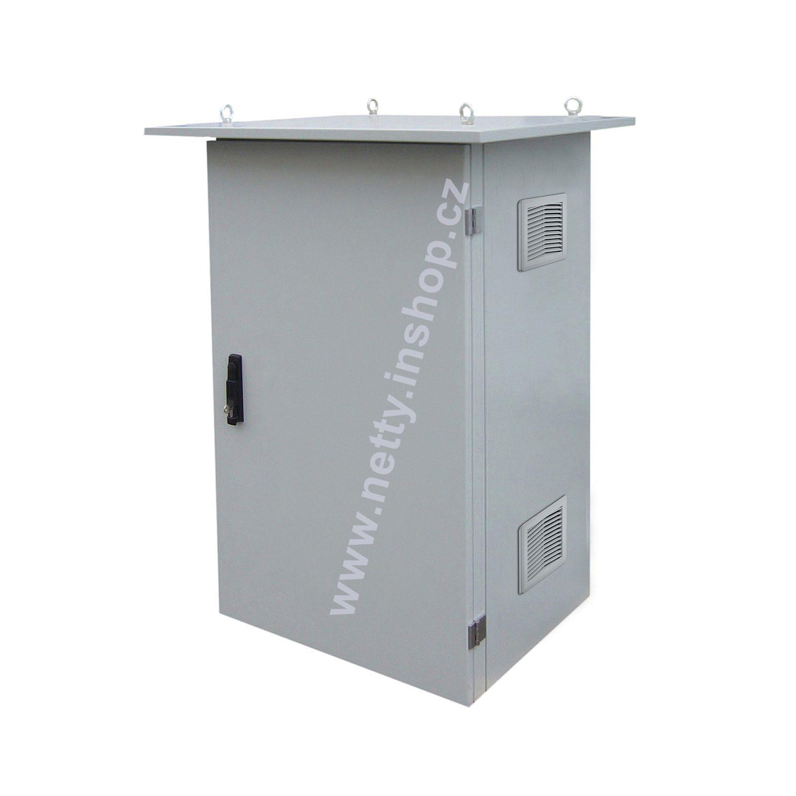 Rozvaděč termoizolovaný LC-07+, 24U 700×600, šedá RAL 7035, vent. j. vlevo i vpravo