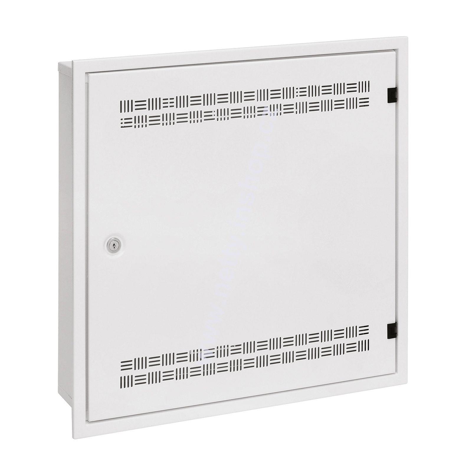 Rozváděč SOHO LC-18, lišty 2U, 4U a 11U, 550×550×150, bílá RAL 9003, s vlast. rámem