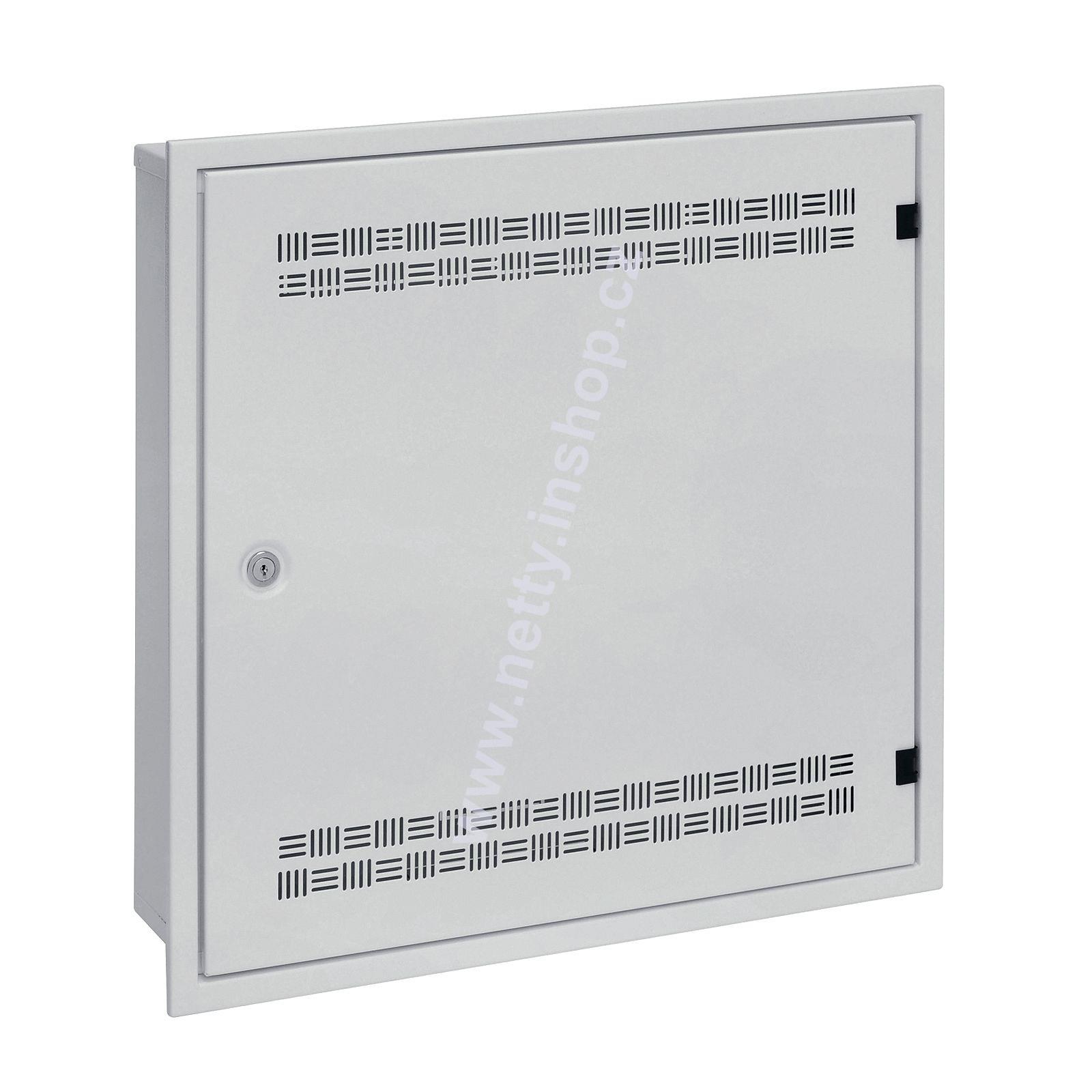 Rozváděč SOHO LC-18 do zdi, lišty 2U, 4U a 11U, 550×550, šedá RAL 7035, s vlast. rámem