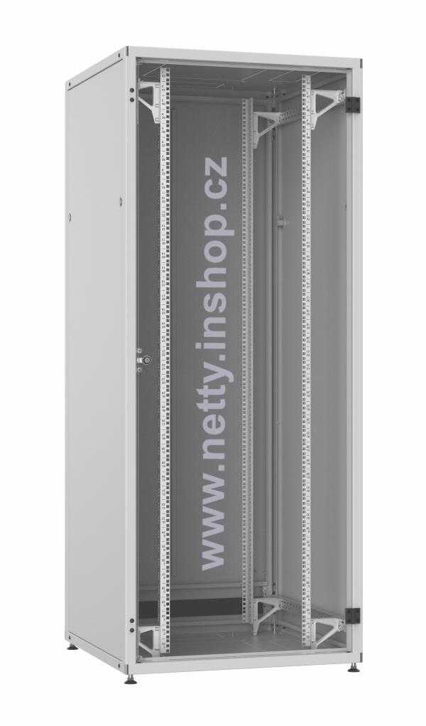 Rozvaděč LC-50 42U, 800x800, RAL 7035, skleněné dveře, rozebíratelný