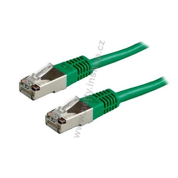 Patch kabel CAT5E SFTP PVC 10 m zelený non snag-proof