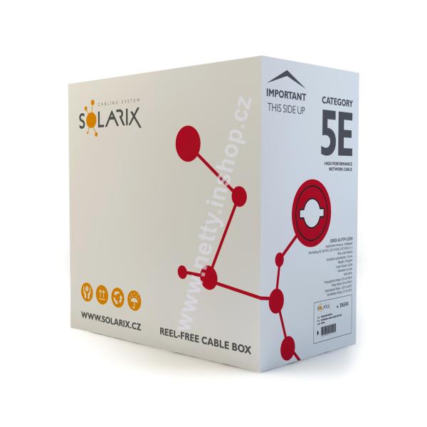 Instalační kabel Solarix CAT5E FTP LSOH Dca 305m/box