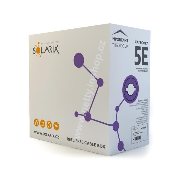 Instalační kabel Solarix CAT5E UTP LSOH Dca s1 d2 a1 305m/box