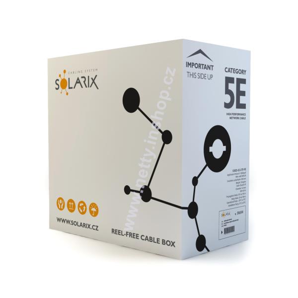 Venkovní instalační kabel Solarix CAT5E UTP PE Fca 305m/box