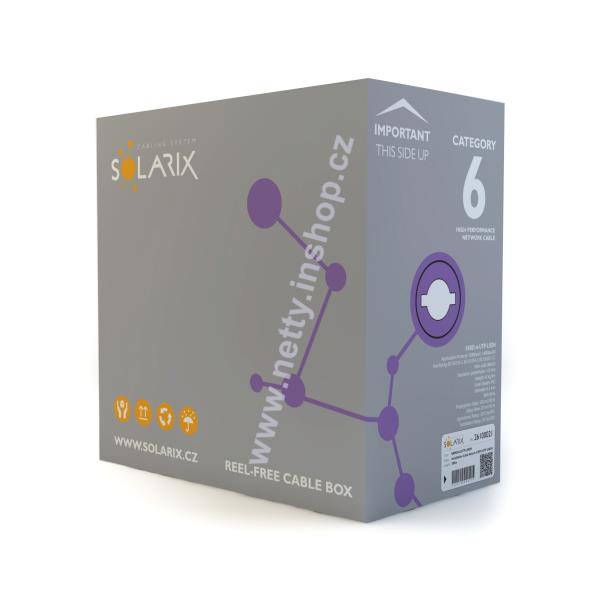 Instalační kabel Solarix CAT6 UTP LSOH Dca s2 d2 a1 305m/box