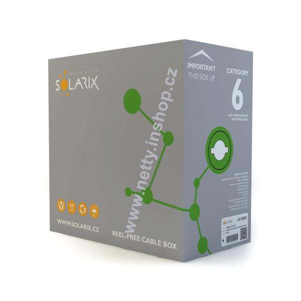 Instalační kabel Solarix CAT6 UTP PVC Eca 305m/box