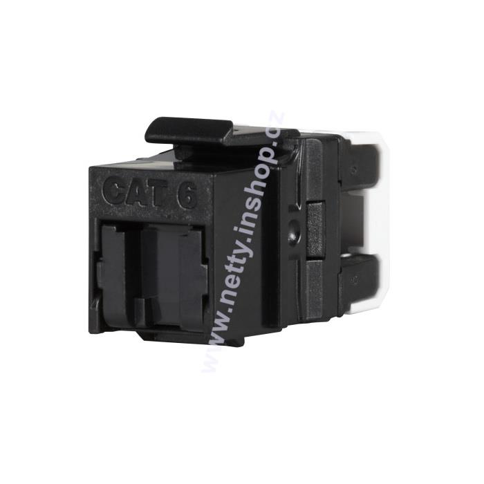 Keystone SOLARIX CAT6 UTP RJ45 černý pro kleště SXKJ-NA-BU